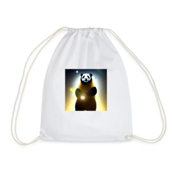 Un panda pour tous les cœurs - Sac de sport léger - blanc - Devant