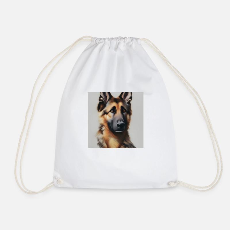 Entzückender Deutscher Schäferhund - Turnbeutel - Weiß