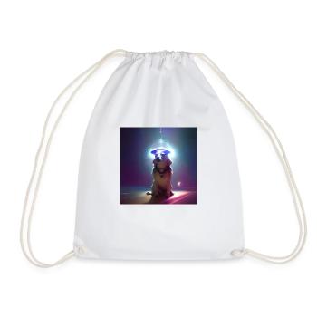 Le chien de l’univers - Sac de sport léger - blanc - Devant