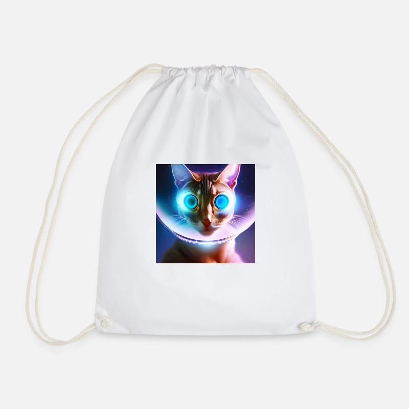 The Universe Cat - Turnbeutel - Weiß