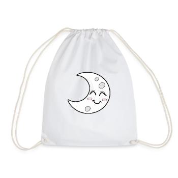 Moon Sleep Smile Happy Gift Idea - Sac de sport léger - blanc - Devant