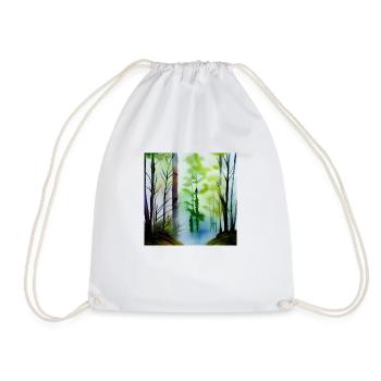 Bildkunst aus dem Wald - Turnbeutel - Weiß - Vorne