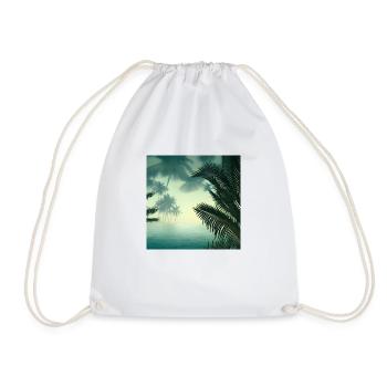 Jungle water view - Drawstring Bag - white - Front