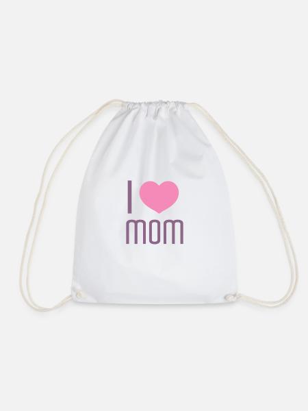 I love Mom - Turnbeutel - Weiß