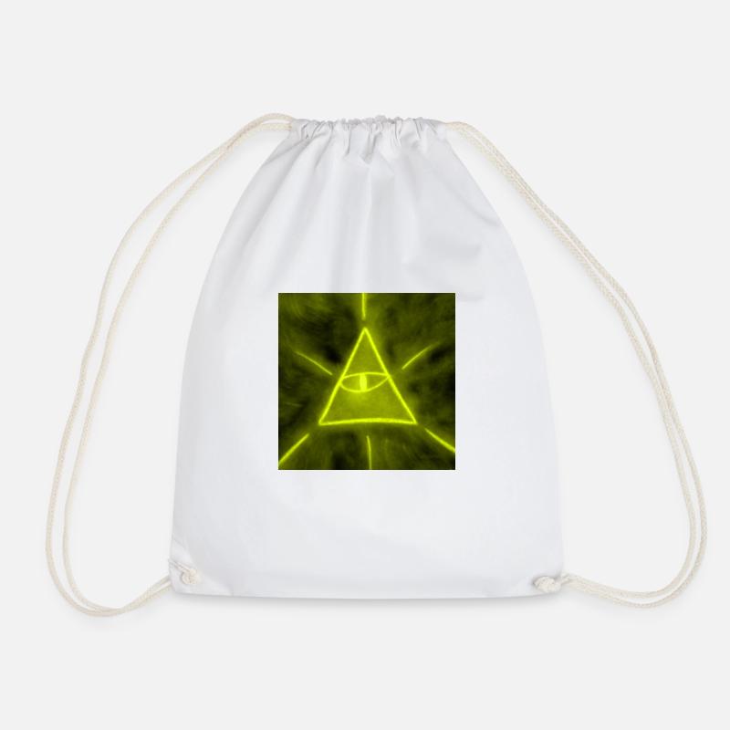 BEING YELLOW - Drawstring Bag - white