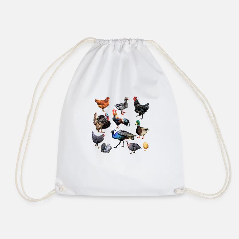Basse cour 3 - Sac de sport léger - blanc