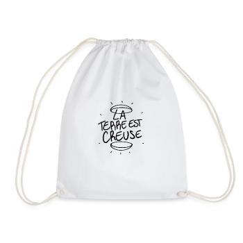 La terre est creuse - Sac de sport léger - blanc - Devant
