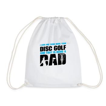 Discgolfer Discgolf Discgolfing Geschenk - Turnbeutel - Weiß - Vorne