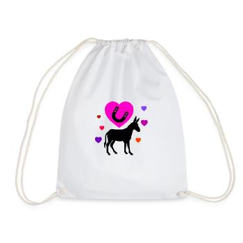 Âne - Sac de sport léger - blanc - Devant