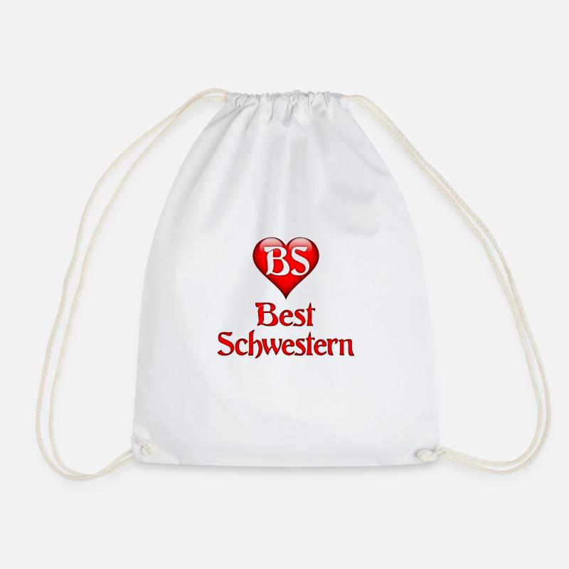 Best Schwestern - Turnbeutel - Weiß