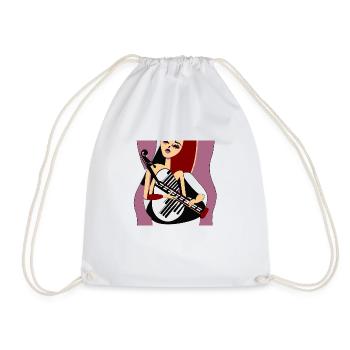 Fille de la musique - Sac de sport léger - blanc - Devant