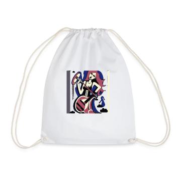 Fille de la musique - Sac de sport léger - blanc - Devant