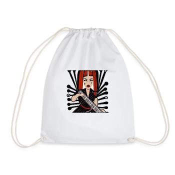 Fille de la musique - Sac de sport léger - blanc - Devant