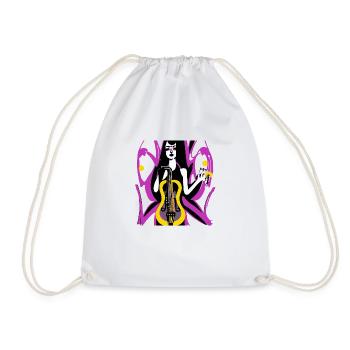 Music Girl - Drawstring Bag - white - Front
