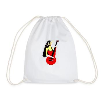 Fille de la musique - Sac de sport léger - blanc - Devant