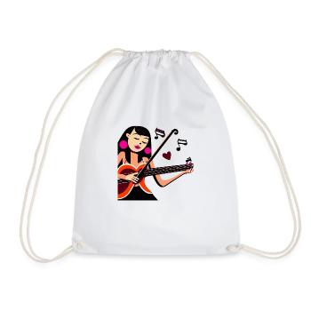 Fille de la musique - Sac de sport léger - blanc - Devant
