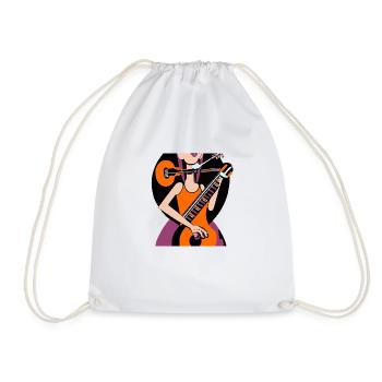 Fille de la musique - Sac de sport léger - blanc - Devant