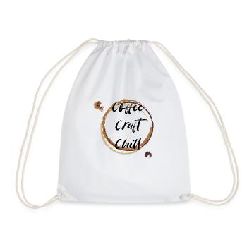 Coffee - Drawstring Bag - white - Front