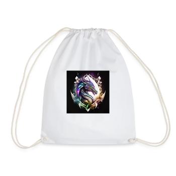 Mystic Dragon - Drawstring Bag - white - Front