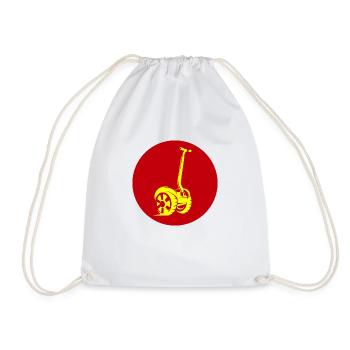 E-Scooter E-Roller Scooter - Drawstring Bag - white - Front