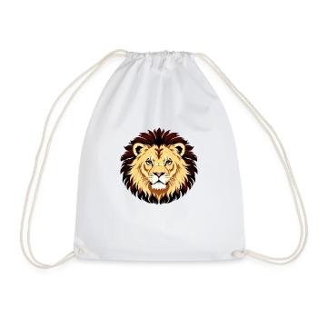 Royal Cartoon Lion Lion Comic 13 - Drawstring Bag - white - Front