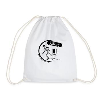 Skateboard SUP Surfing - Drawstring Bag - white - Front