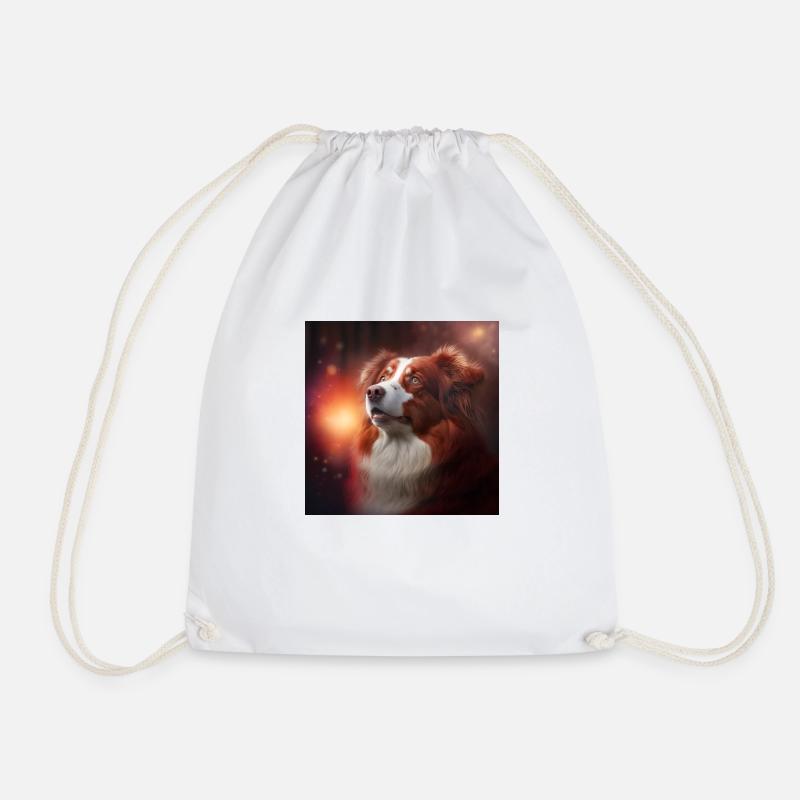 Red Australian shepherd - Turnbeutel - Weiß