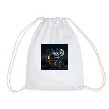 Night knight meltyskull - Sac de sport léger - blanc - Devant