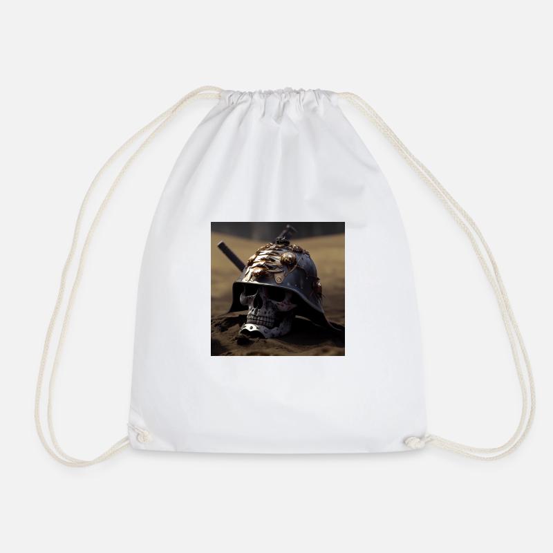 Samurai Melty Schädel - Turnbeutel - Weiß