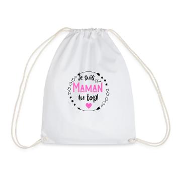 Je suis une maman au top - Sac de sport léger - blanc - Devant