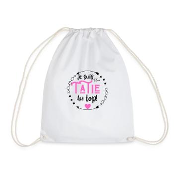 Je suis une tatie au top - Sac de sport léger - blanc - Devant