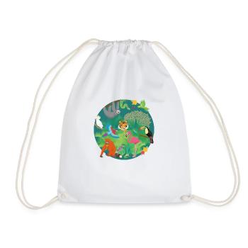 Drôle de jungle - Sac de sport léger - blanc - Devant