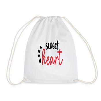 Mon coeur - Sac de sport léger - blanc - Devant