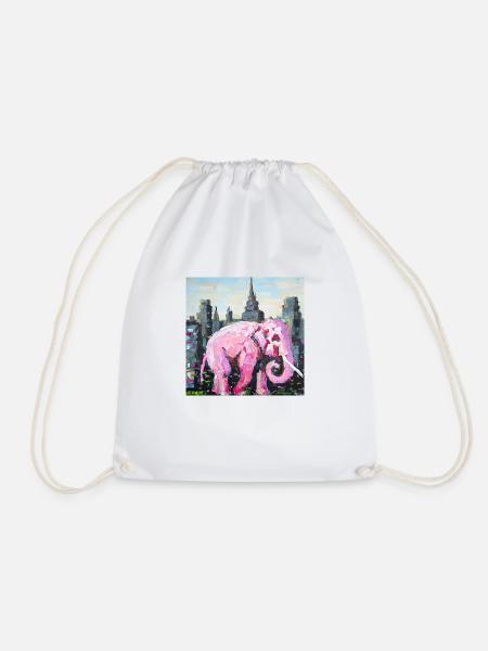 help_for_elephants_06 - Turnbeutel - Weiß