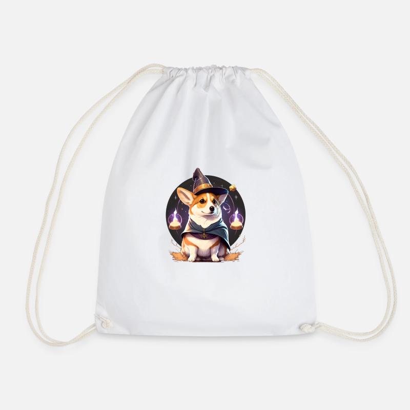 Corgi Magier - Turnbeutel - Weiß
