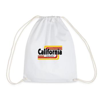California Dreamin Grunge - Drawstring Bag - white - Front