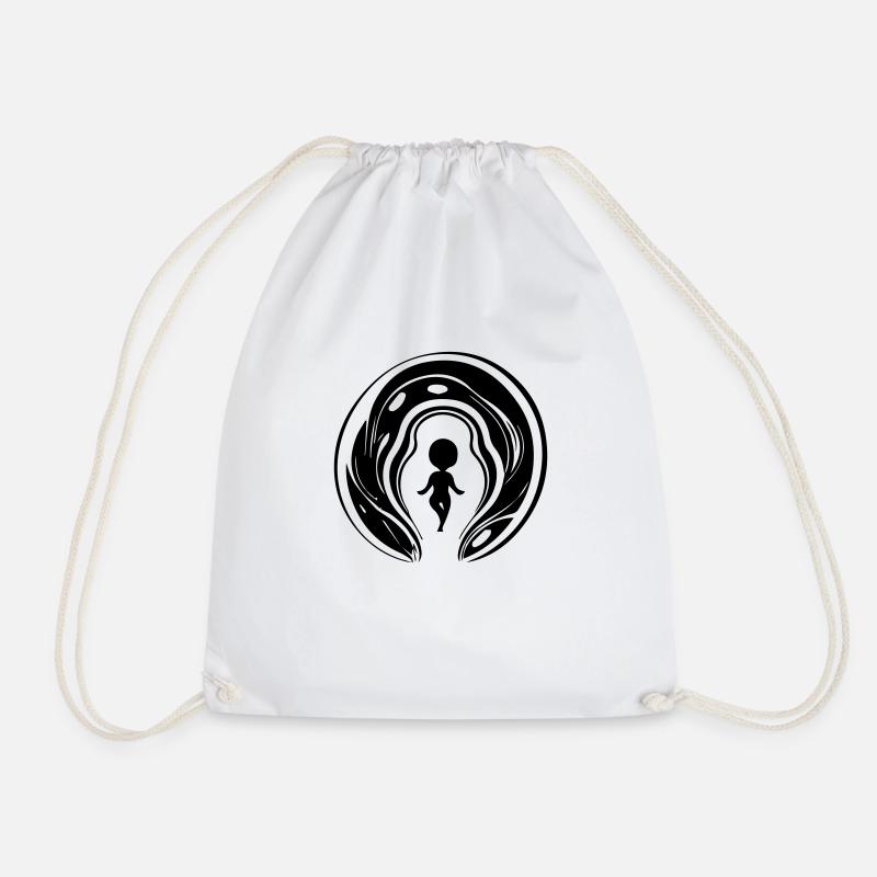 Geburt eines Babys - Turnbeutel - Weiß