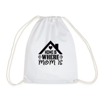 La maison est l’endroit où maman est - Sac de sport léger - blanc - Devant