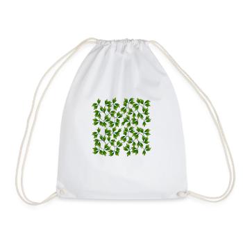 List - Drawstring Bag - white - Front