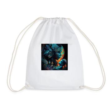 Mother and Daughter Fantasy - Drawstring Bag - white - Front