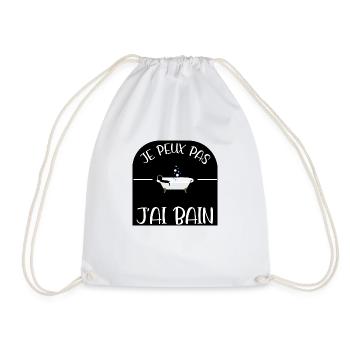 J'peux pas, J'ai bain - Sac de sport léger - blanc - Devant