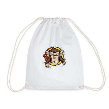Craky le singe - Sac de sport léger - blanc - Devant