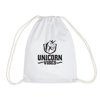 Vibrations licorne - Sac de sport léger - blanc - Devant