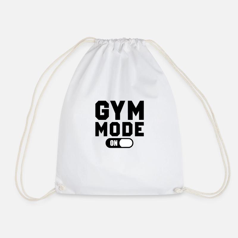 Gym Mode On - Turnbeutel - Weiß