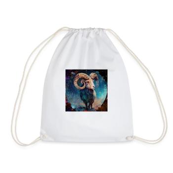 Signe du zodiaque Bélier " Signe du zodiaque Bélier » - Sac de sport léger - blanc - Devant