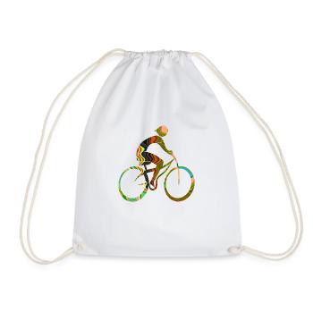Cycliste - Sac de sport léger - blanc - Devant