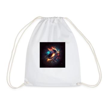 Cosmic Universe No. 1 - Drawstring Bag - white - Front