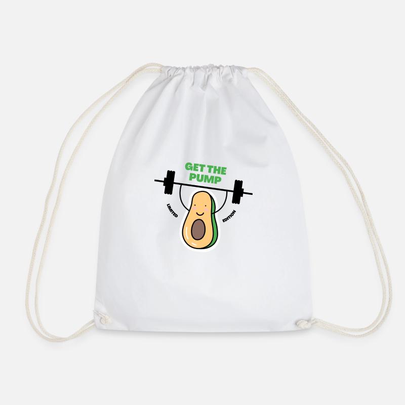 Get The Pump - Drawstring Bag - white