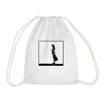 Woman Portrait 48 Sophie Germain - Drawstring Bag - white - Front