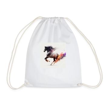 Fiery horse n°10 - Drawstring Bag - white - Front